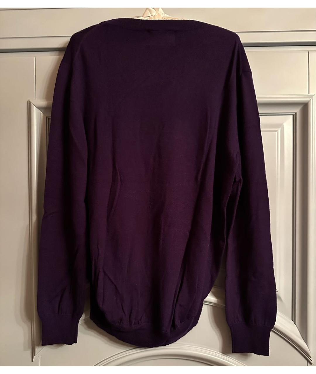 MARKUS LUPFER Фиолетовый шерстяной джемпер / свитер, фото 2