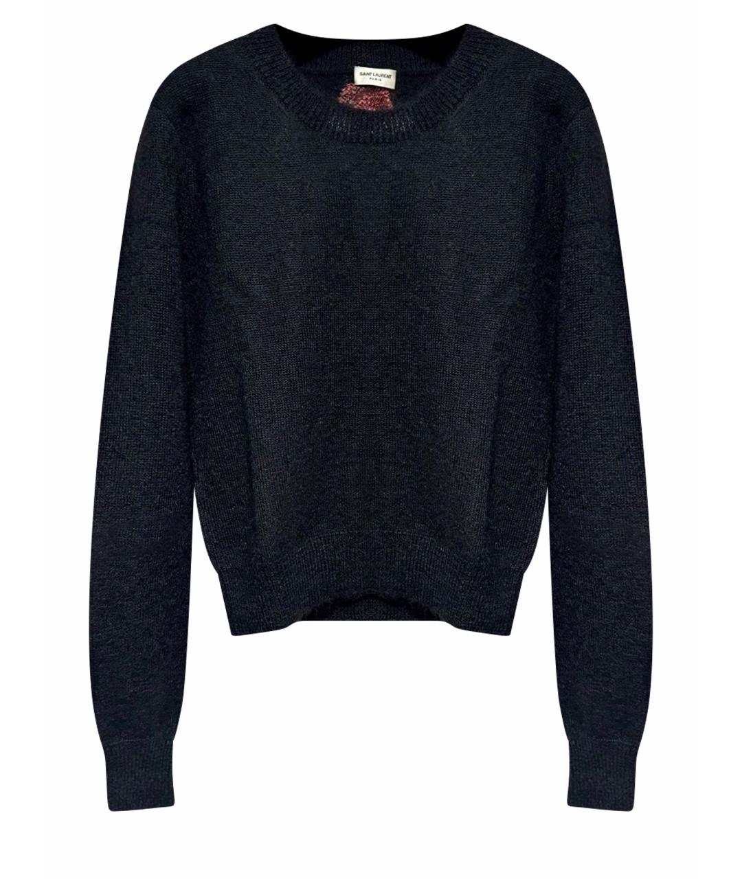 SAINT LAURENT Черный шерстяной джемпер / свитер, фото 1