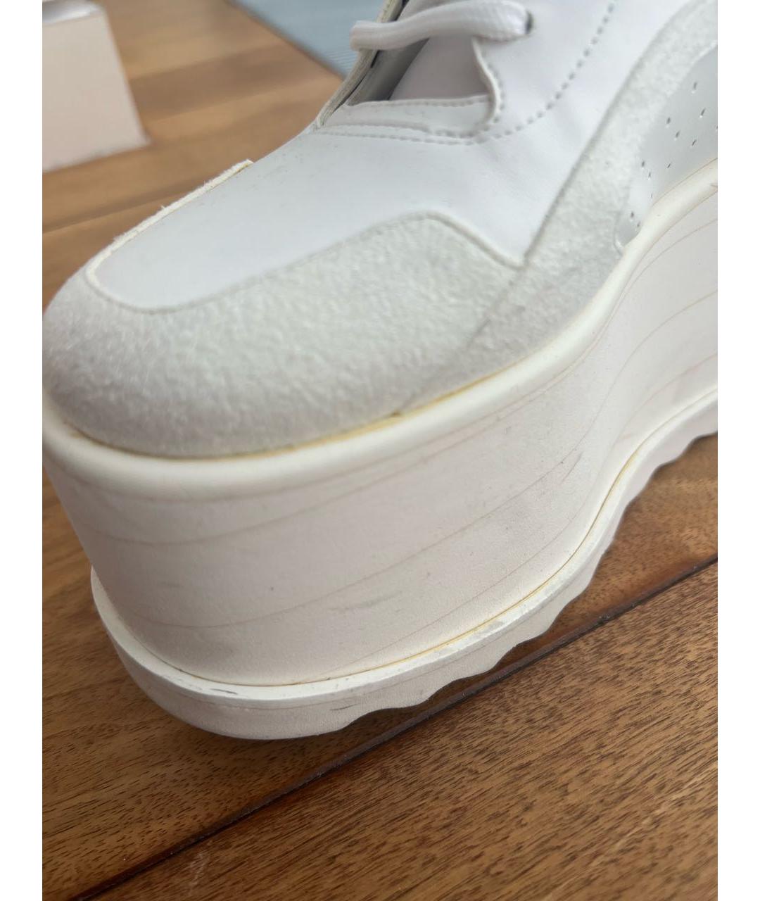 STELLA MCCARTNEY Белые кроссовки из искусственной кожи, фото 8