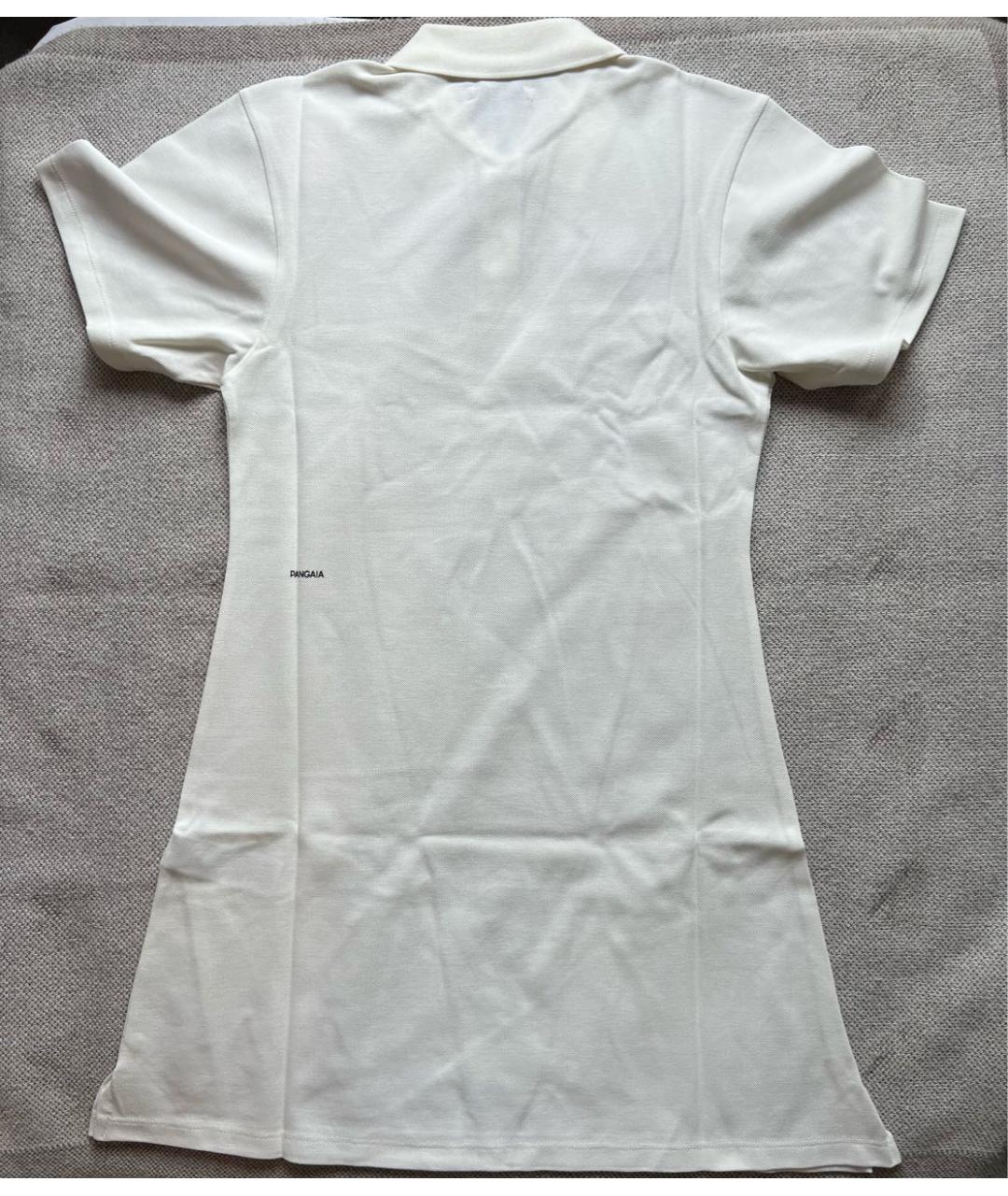 THE PANGAIA Белое хлопковое повседневное платье, фото 2
