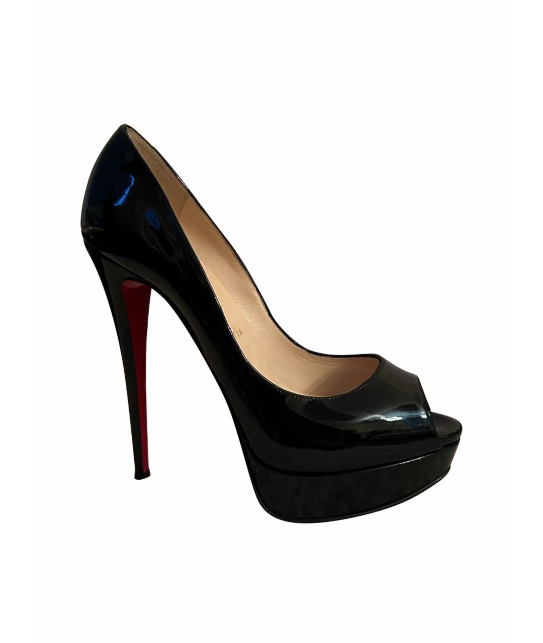 CHRISTIAN LOUBOUTIN Черные туфли из лакированной кожи, фото 5