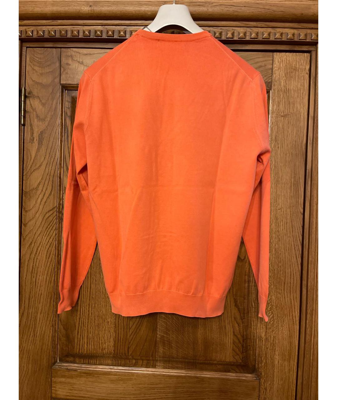 CRUCIANI Оранжевый хлопковый джемпер / свитер, фото 2