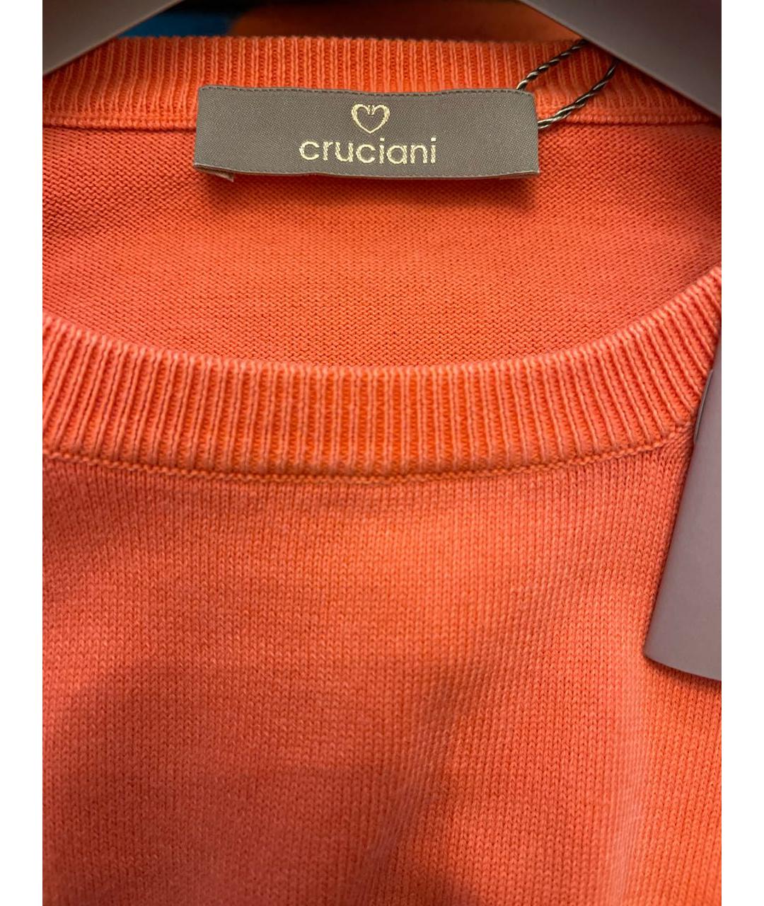 CRUCIANI Оранжевый хлопковый джемпер / свитер, фото 3