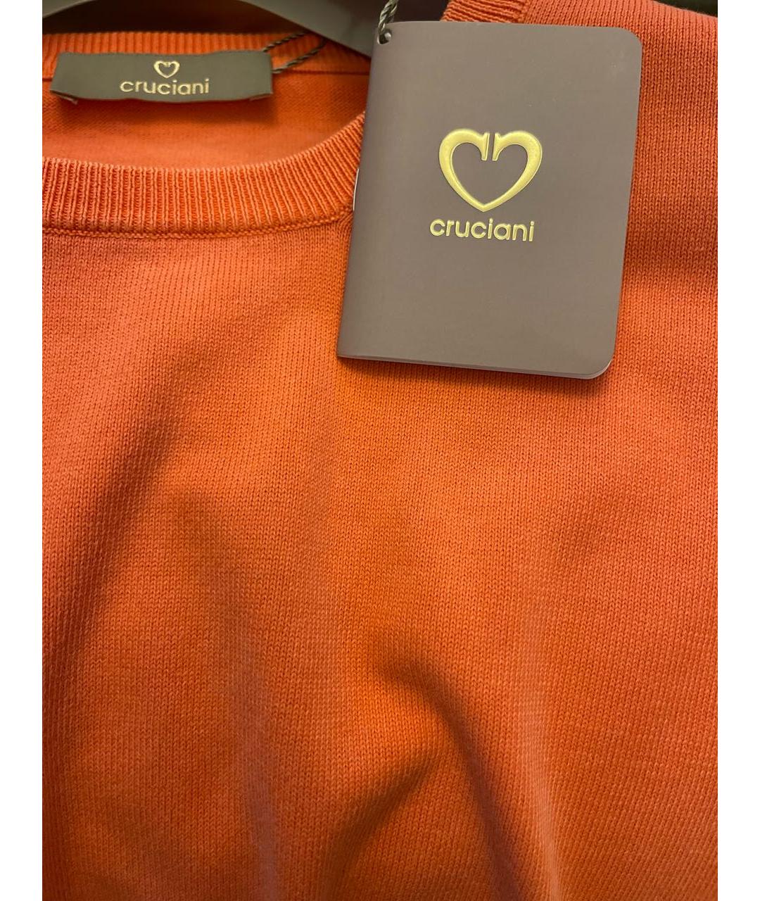 CRUCIANI Оранжевый хлопковый джемпер / свитер, фото 4