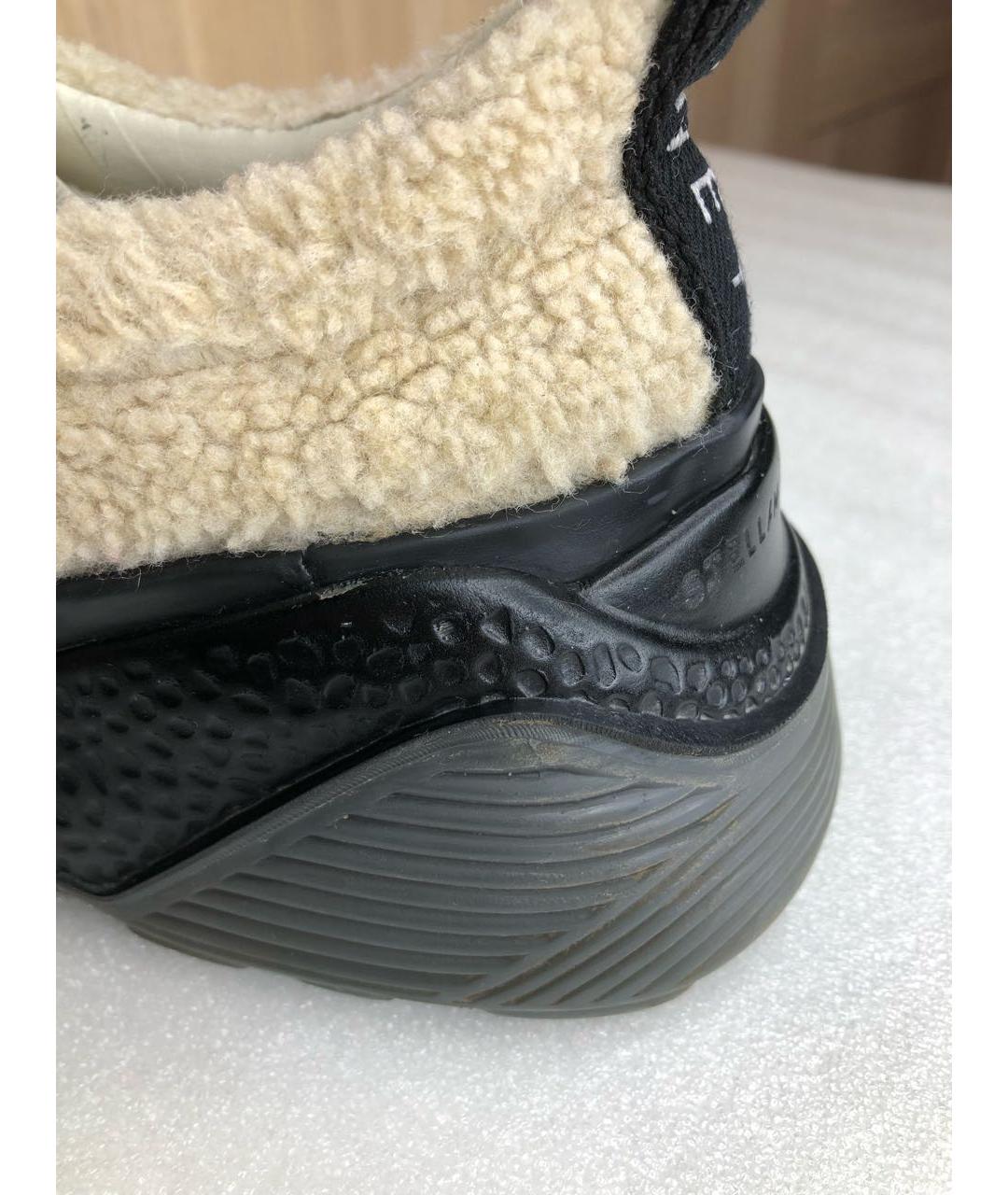 STELLA MCCARTNEY Бежевые кроссовки из искусственной кожи, фото 6
