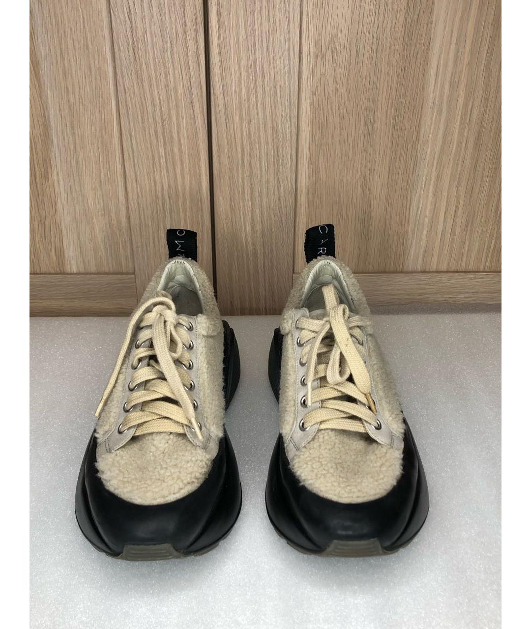 STELLA MCCARTNEY Бежевые кроссовки из искусственной кожи, фото 2