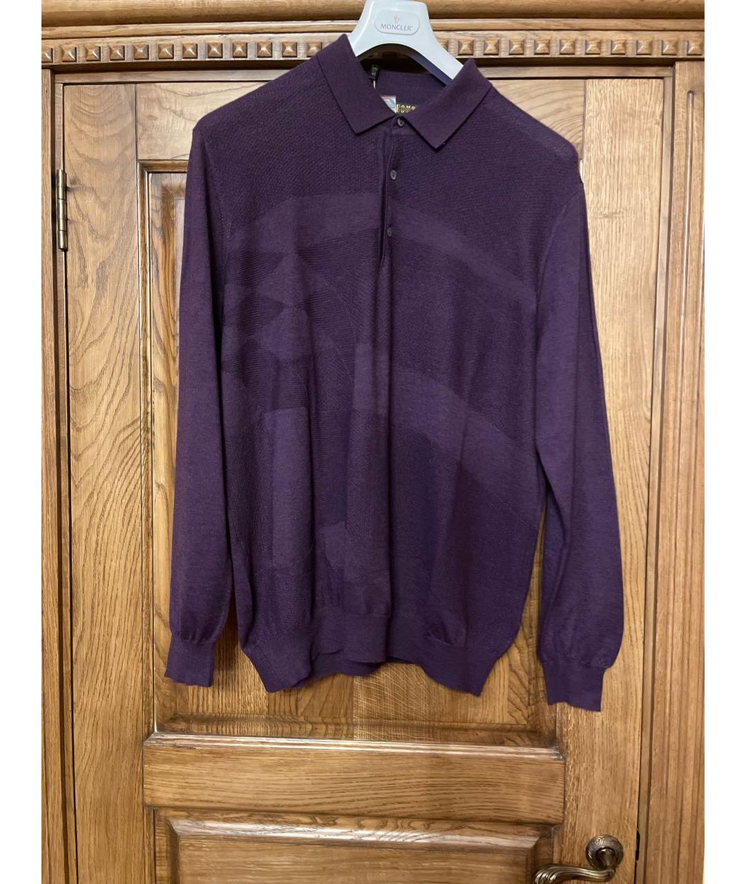 UOMO COLLEZIONI Фиолетовый кашемировый джемпер / свитер, фото 6