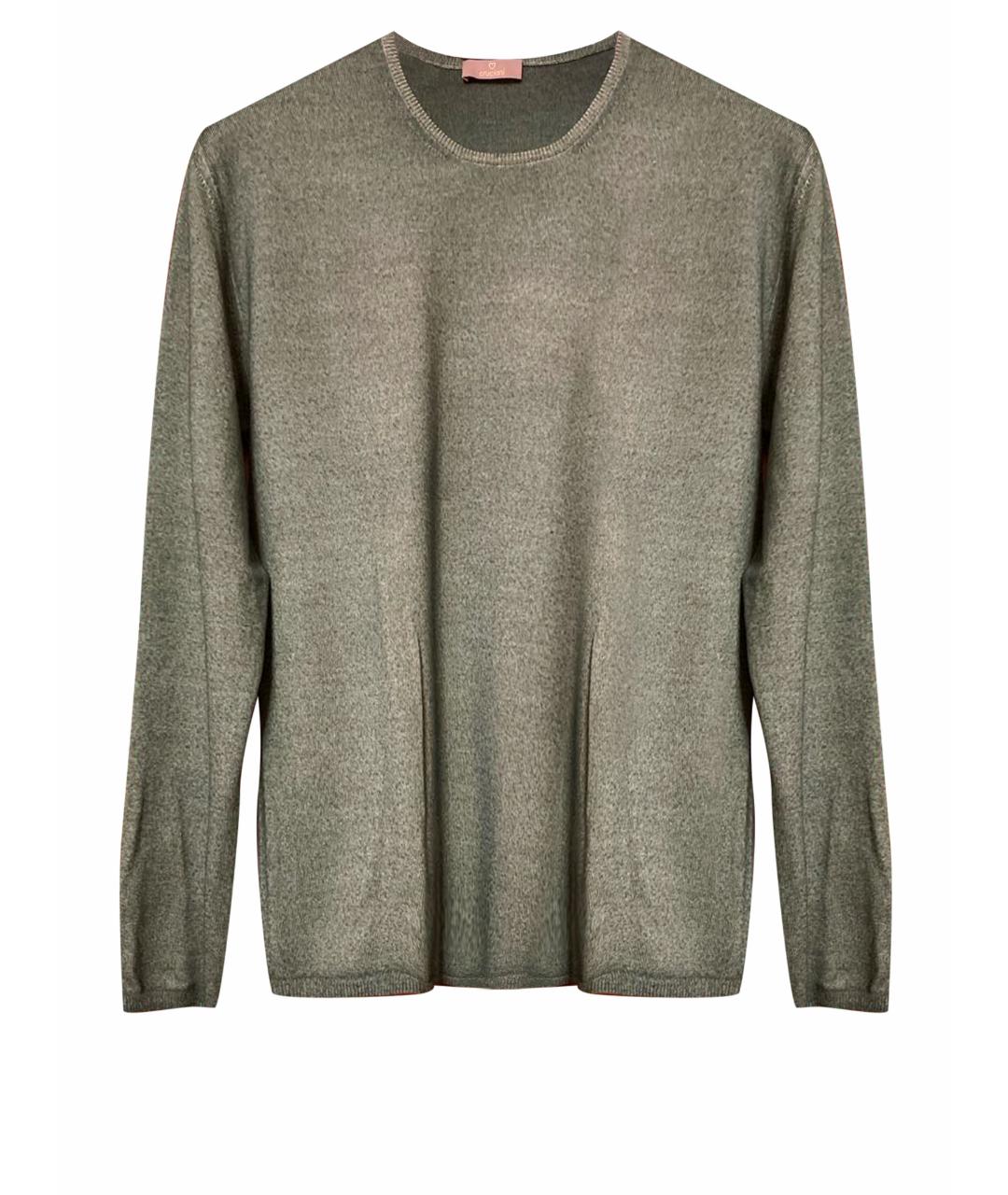 CRUCIANI Зеленый шерстяной джемпер / свитер, фото 1