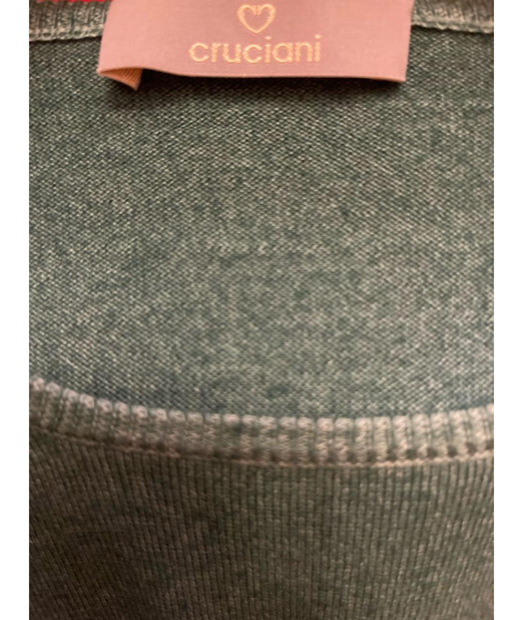 CRUCIANI Зеленый шерстяной джемпер / свитер, фото 3
