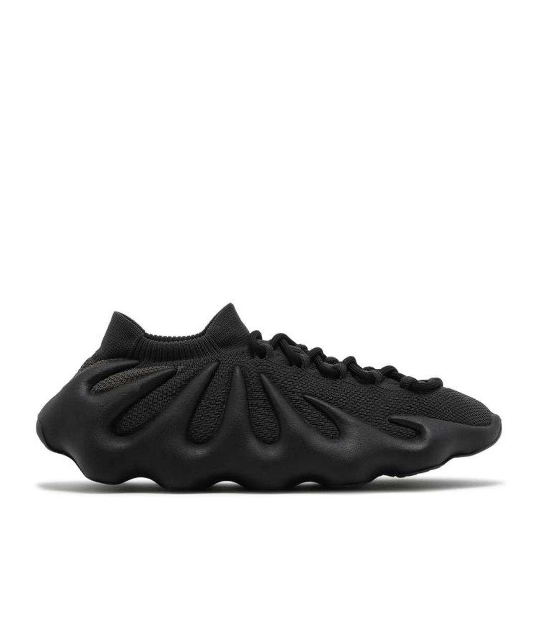 ADIDAS YEEZY Черные текстильные низкие кроссовки / кеды, фото 2