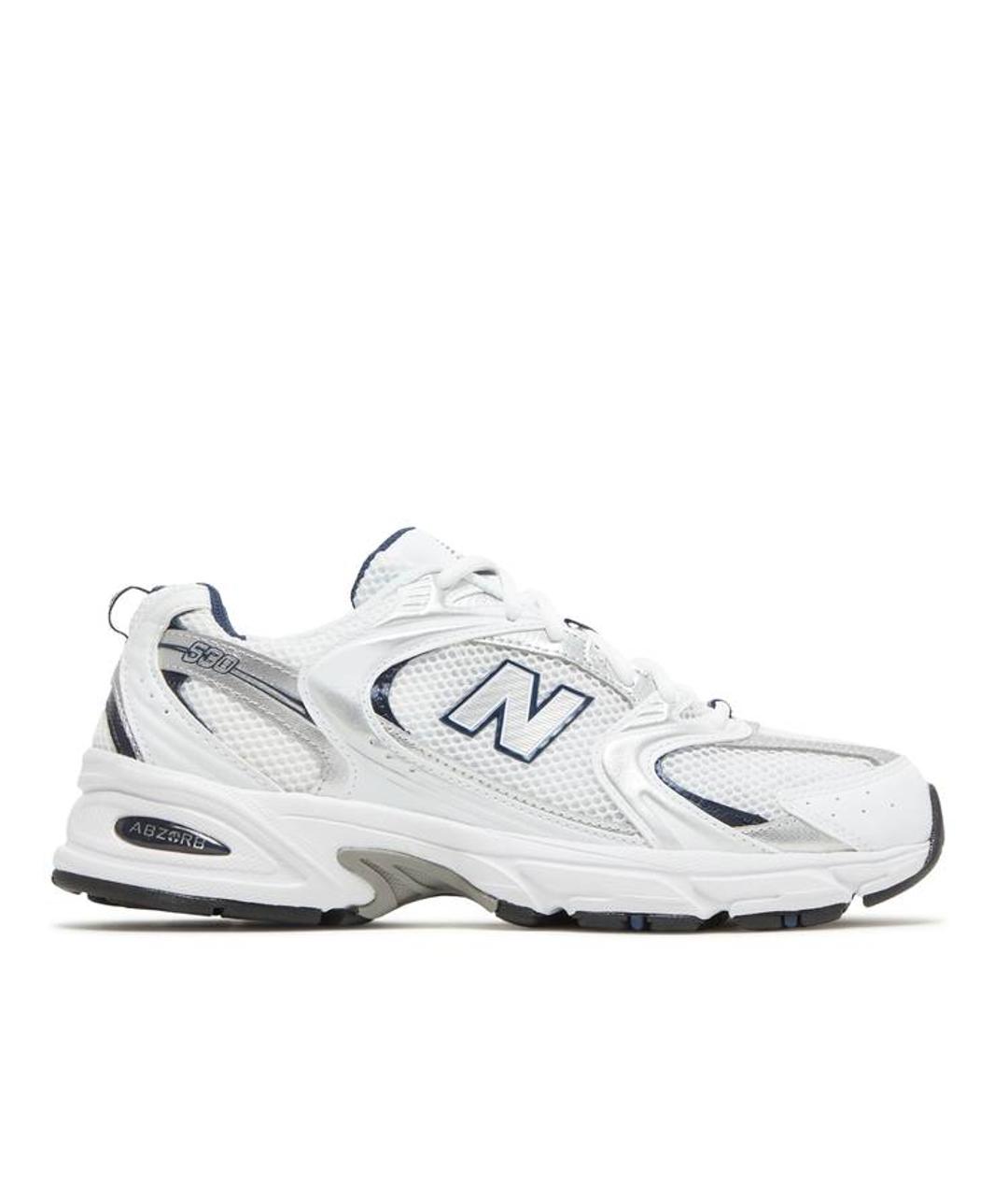 NEW BALANCE Белые текстильные кроссовки, фото 1