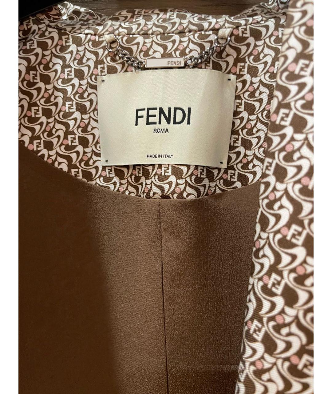 FENDI Мульти шелковый жакет/пиджак, фото 3