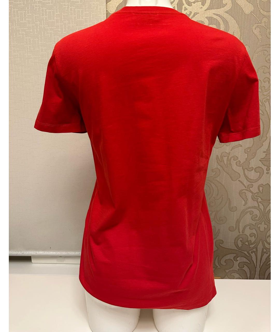 SANDRO Красная хлопковая футболка, фото 2
