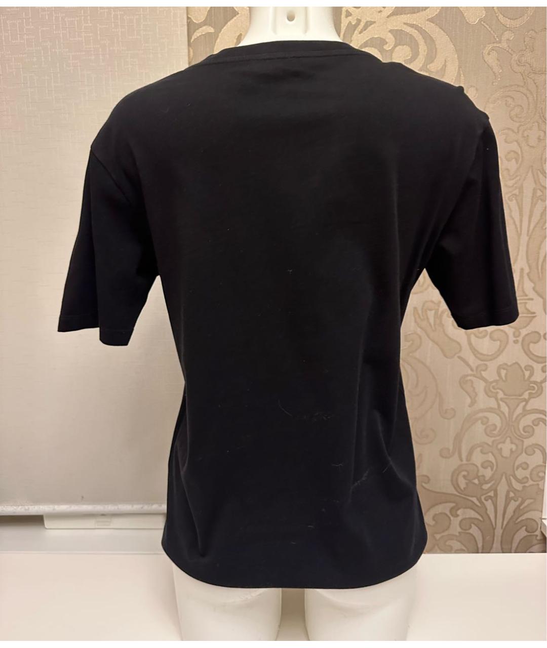 SANDRO Черная хлопковая футболка, фото 2