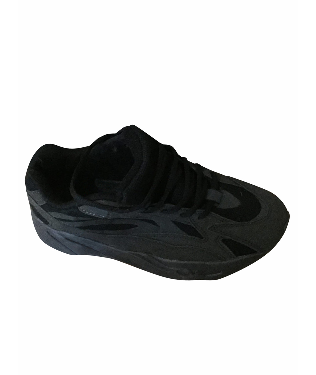 ADIDAS YEEZY Черные низкие кроссовки / кеды, фото 1