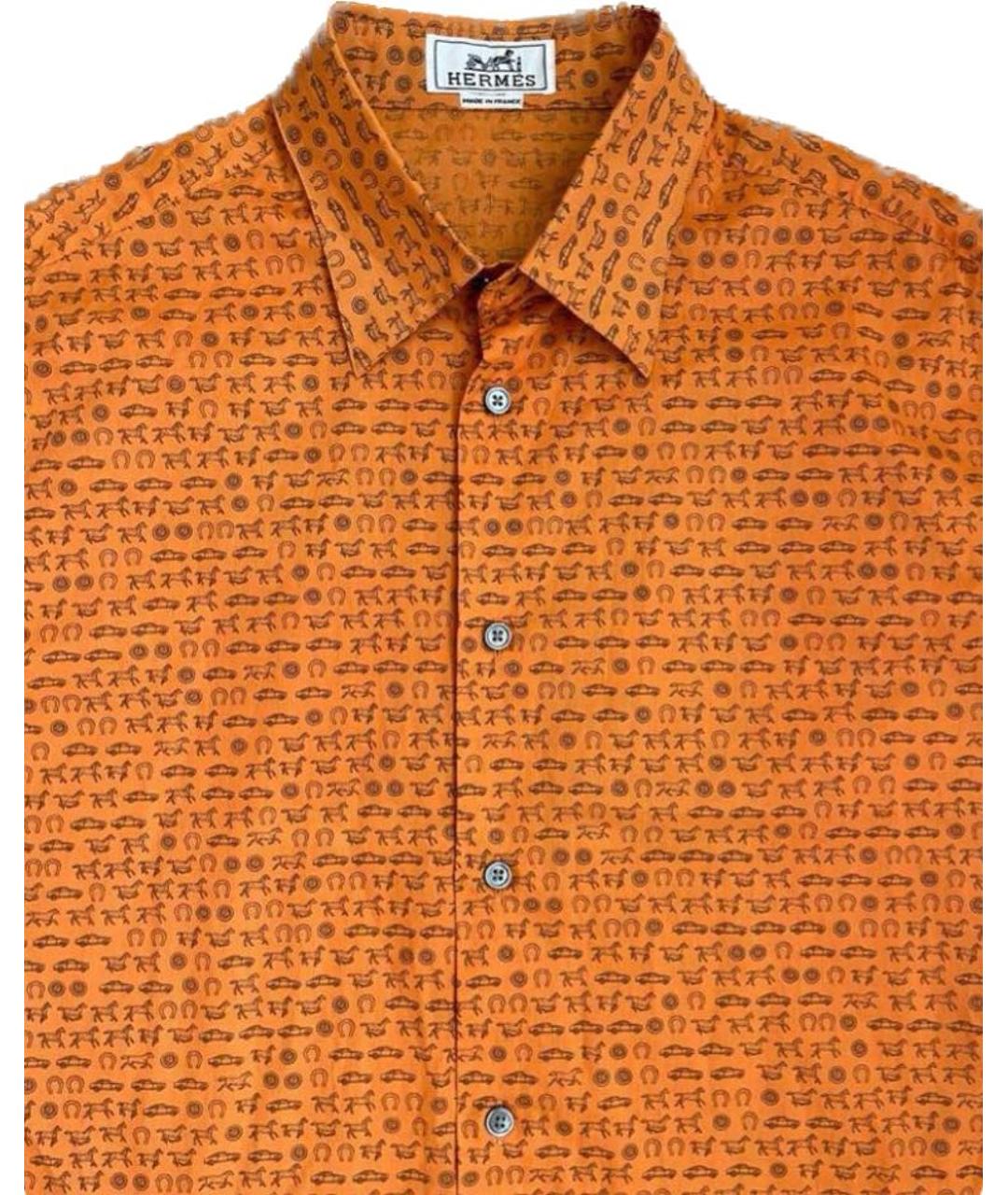 HERMES PRE-OWNED Мульти хлопковая кэжуал рубашка, фото 4