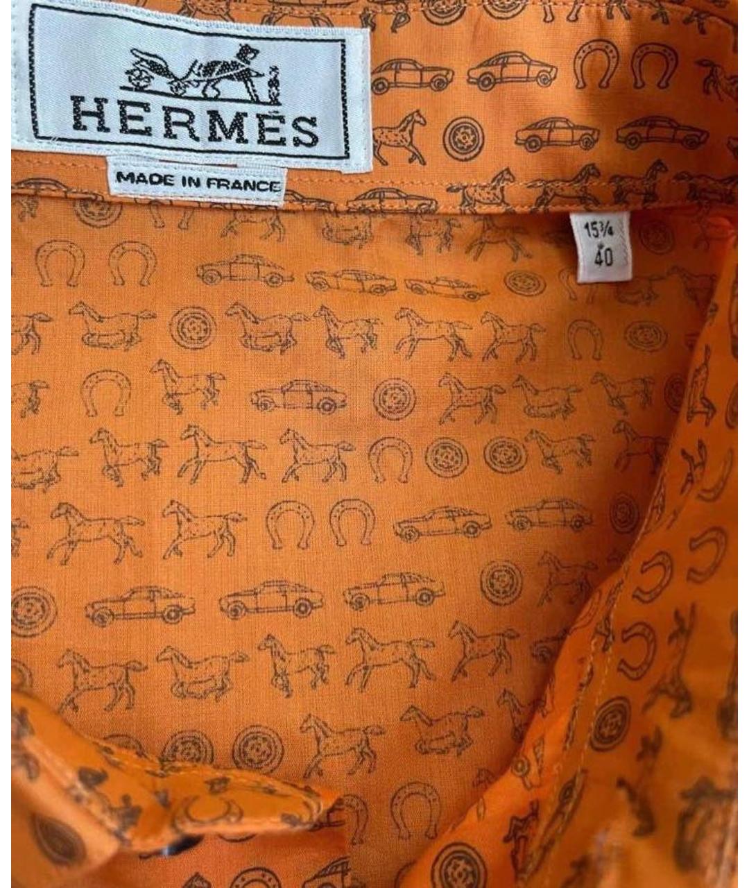 HERMES Мульти хлопковая кэжуал рубашка, фото 2