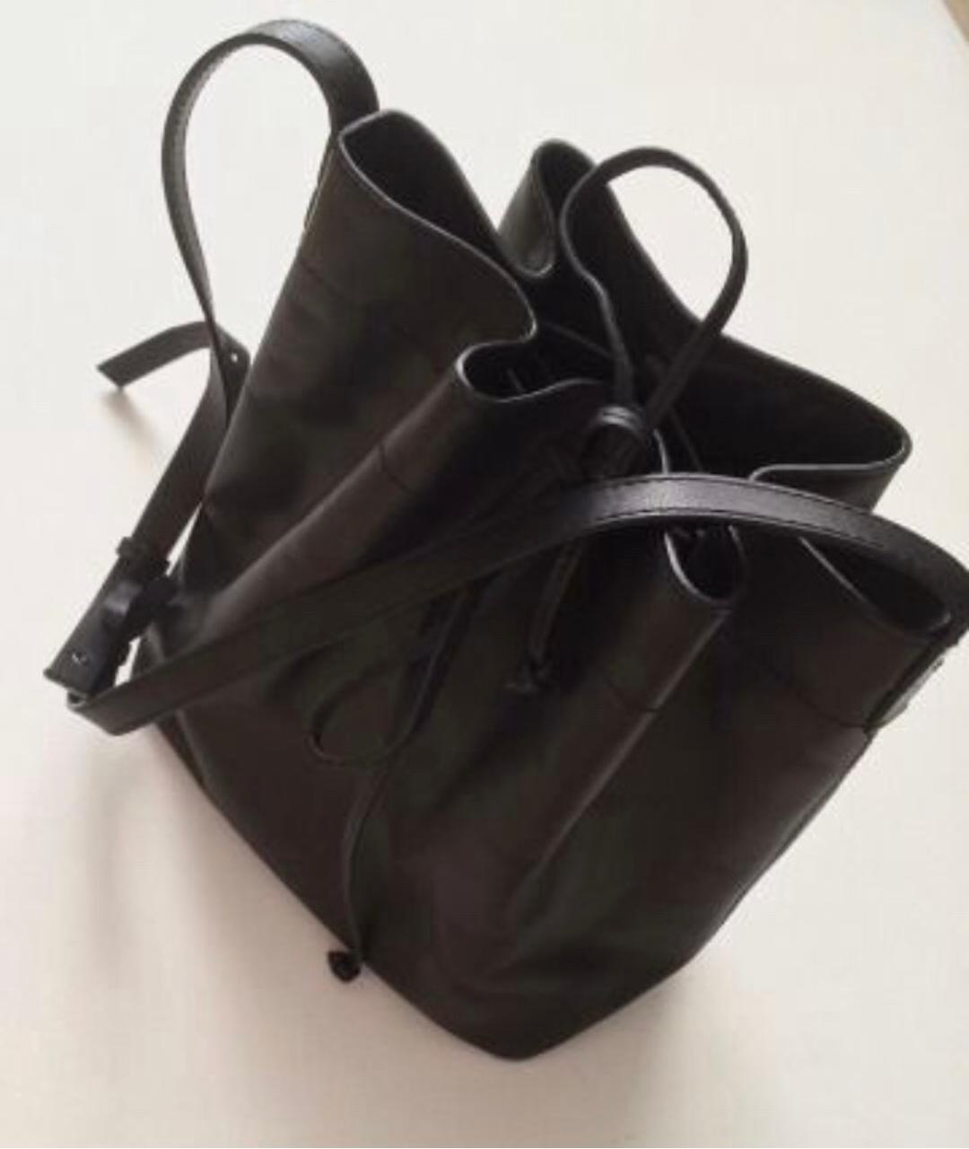 IRIS & INK  Черный кожаный рюкзак, фото 7
