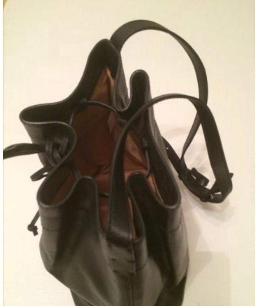 IRIS & INK  Черный кожаный рюкзак, фото 6