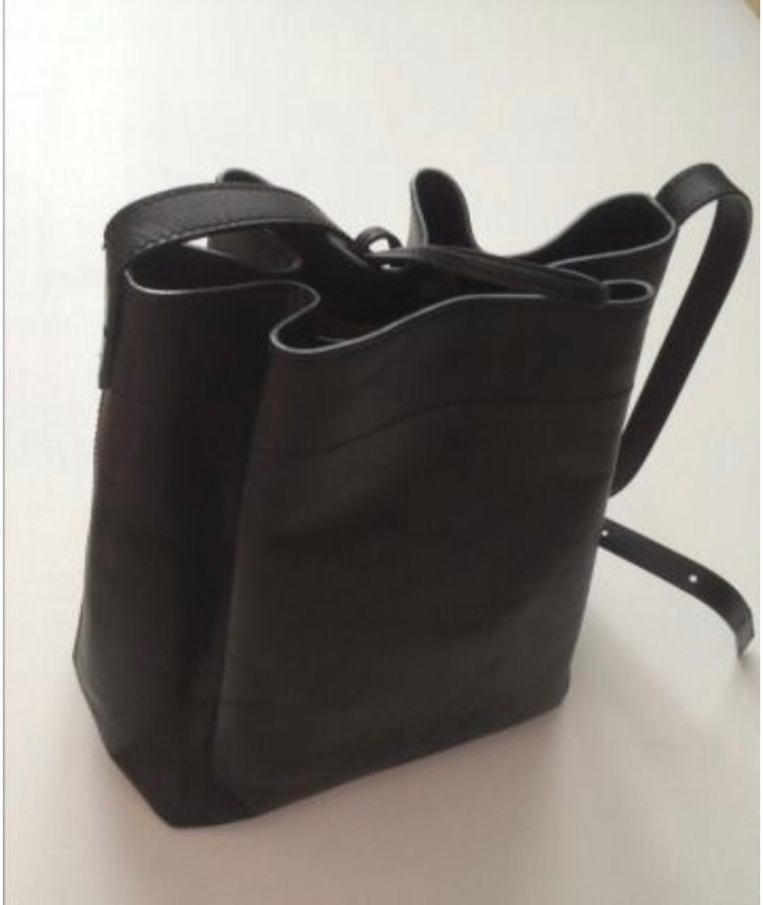 IRIS & INK  Черный кожаный рюкзак, фото 8