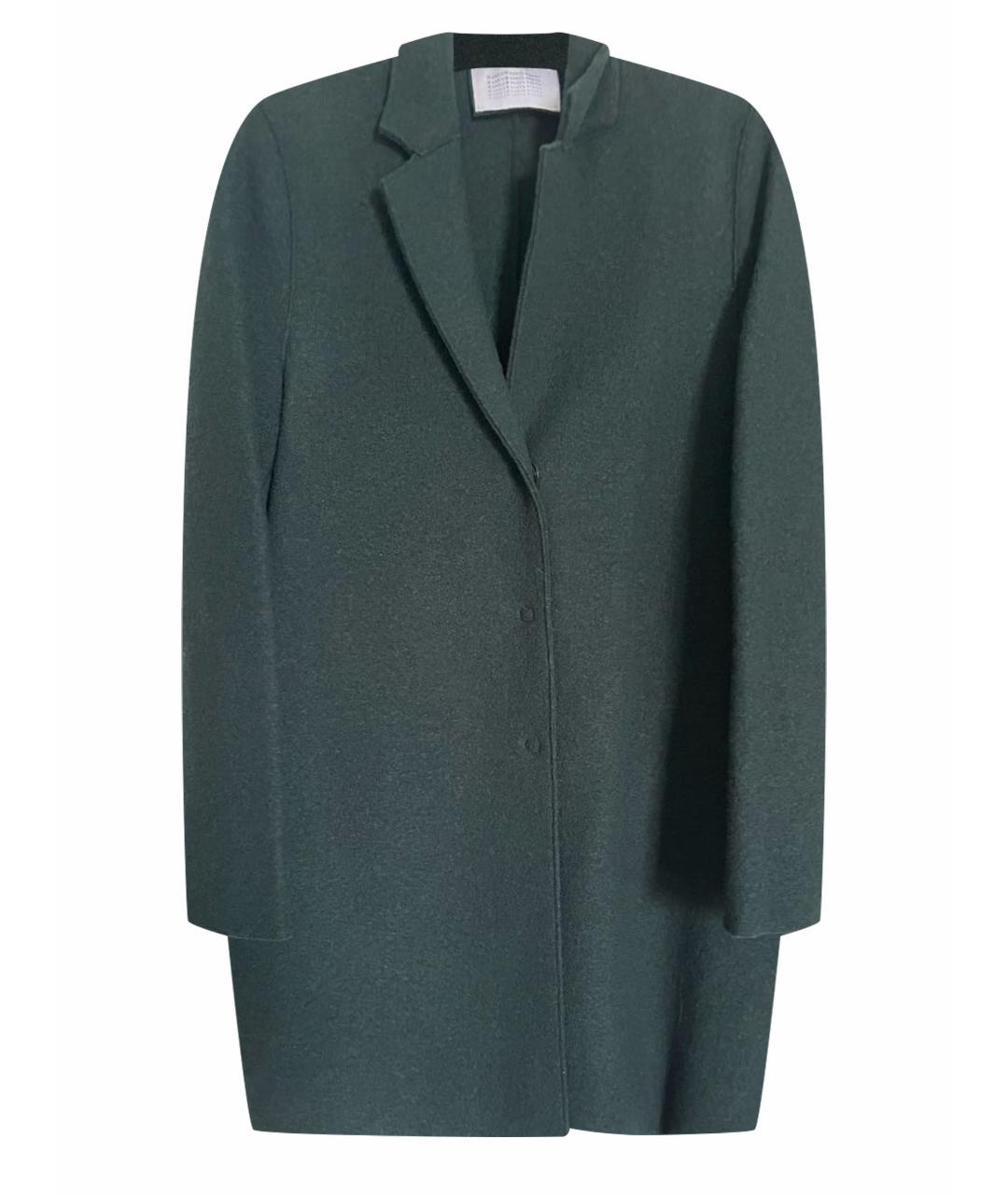 HARRIS WHARF LONDON Зеленые шерстяное пальто, фото 1