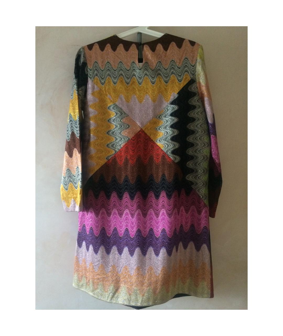 MISSONI Мульти вискозное коктейльное платье, фото 5