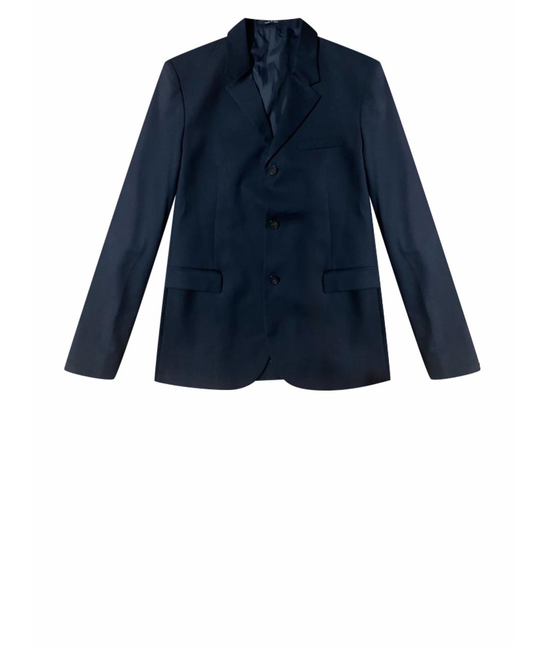 EMPORIO ARMANI Темно-синий шерстяной пиджак, фото 1