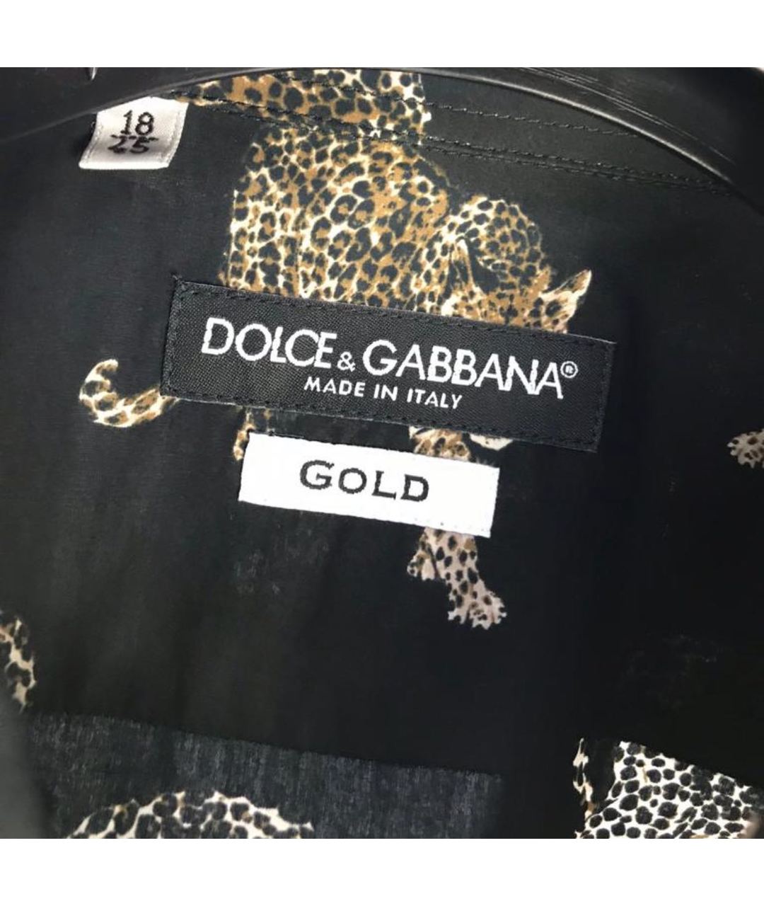 DOLCE&GABBANA Черная хлопковая кэжуал рубашка, фото 4