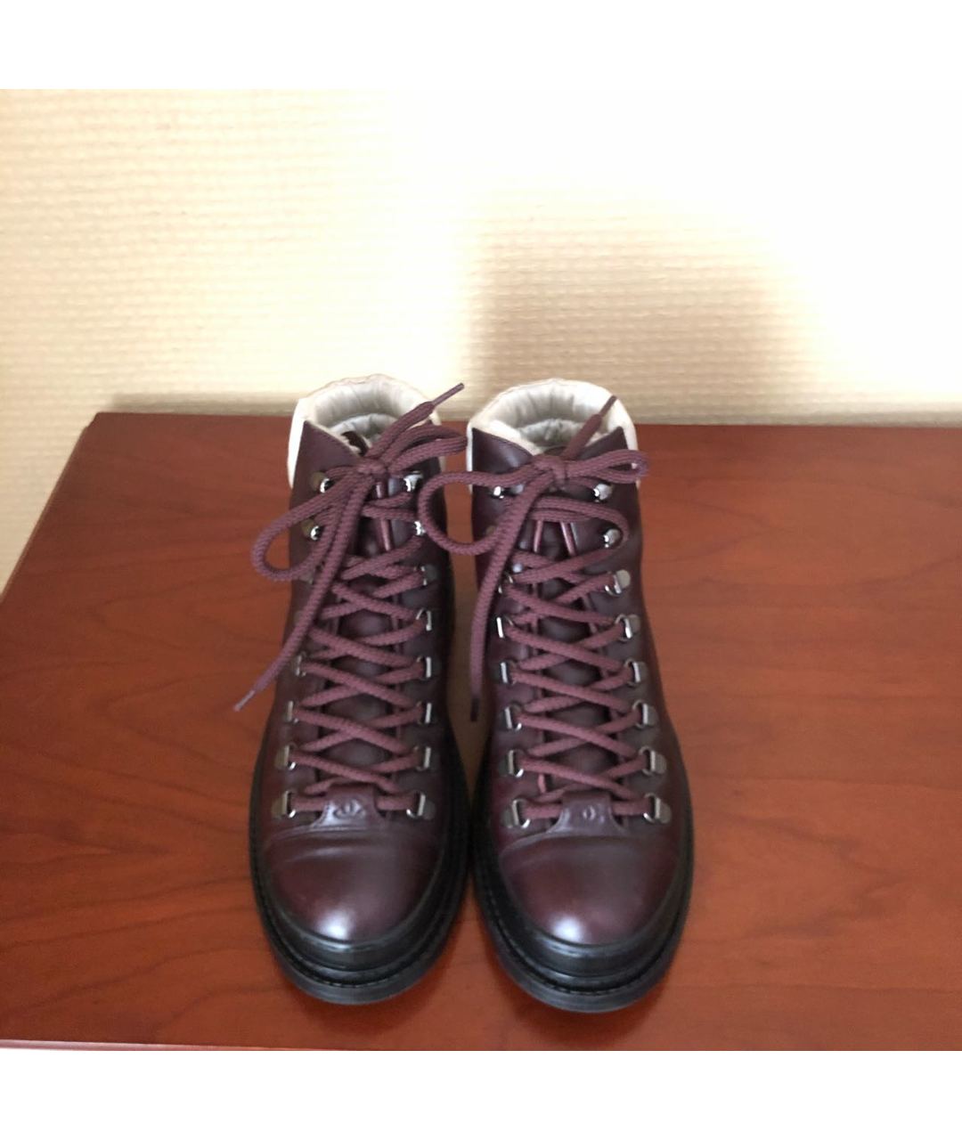 CHANEL PRE-OWNED Коричневые кожаные ботинки, фото 2