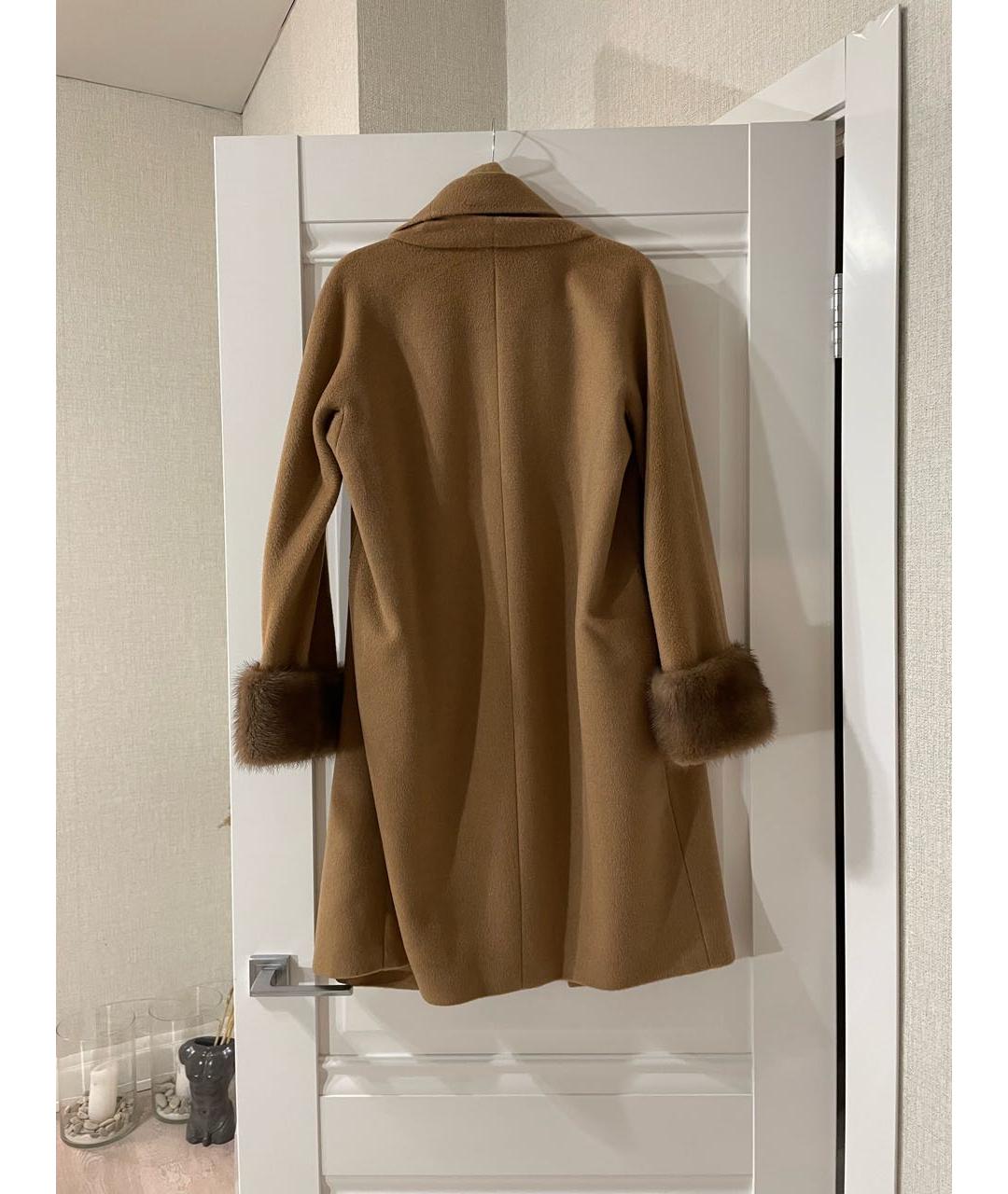 'S MAX MARA Горчичное кашемировое пальто, фото 2