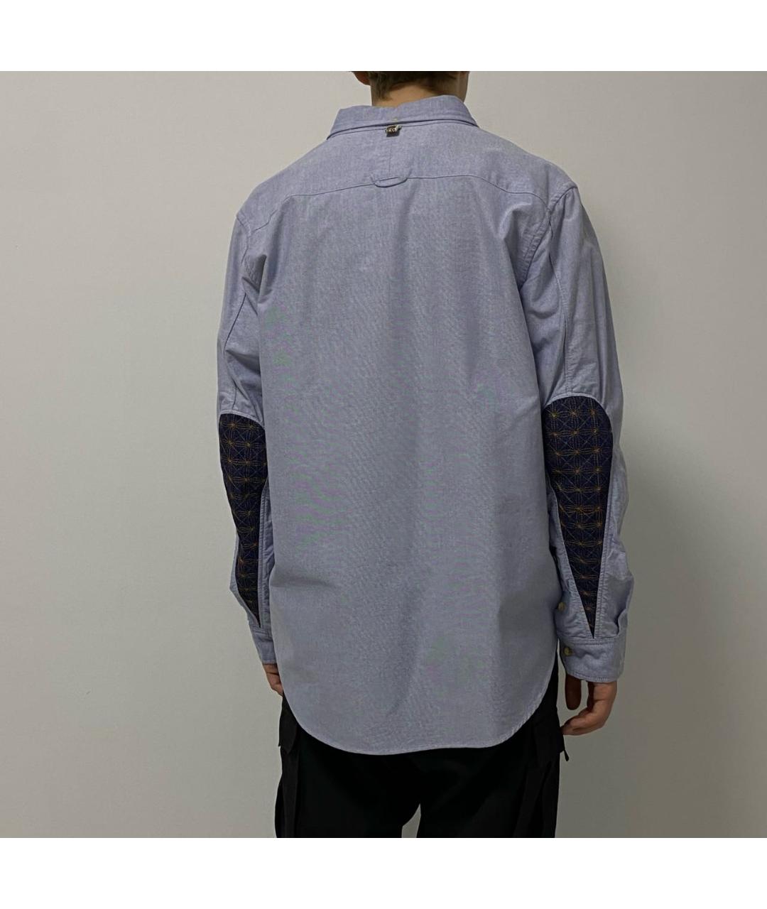 VISVIM Голубая хлопковая кэжуал рубашка, фото 4