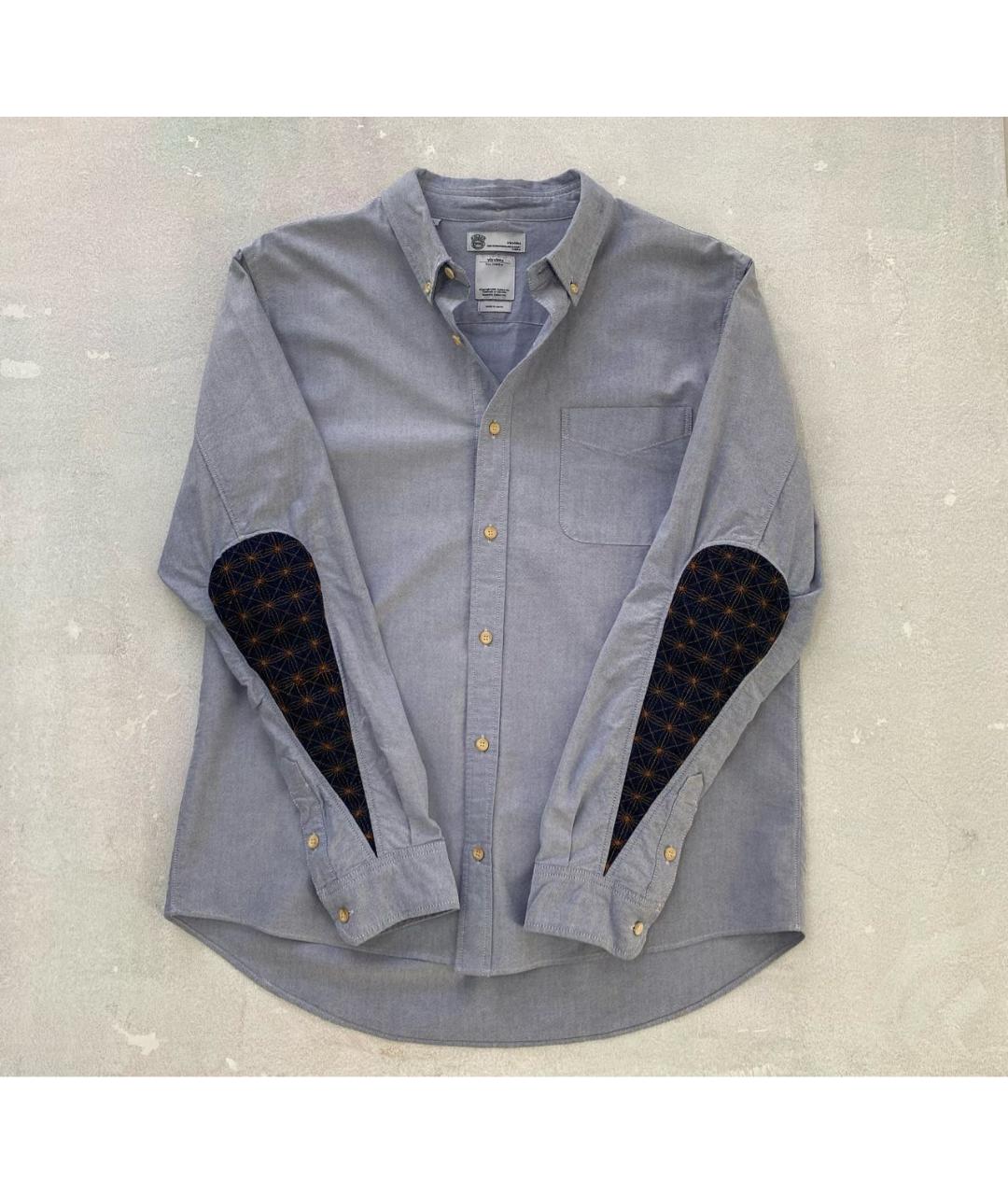 VISVIM Голубая хлопковая кэжуал рубашка, фото 9