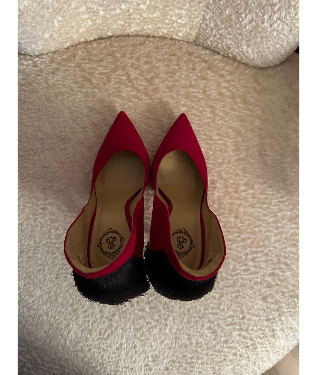 ALEKSANDER SIRADEKIAN Красные замшевые туфли, фото 3