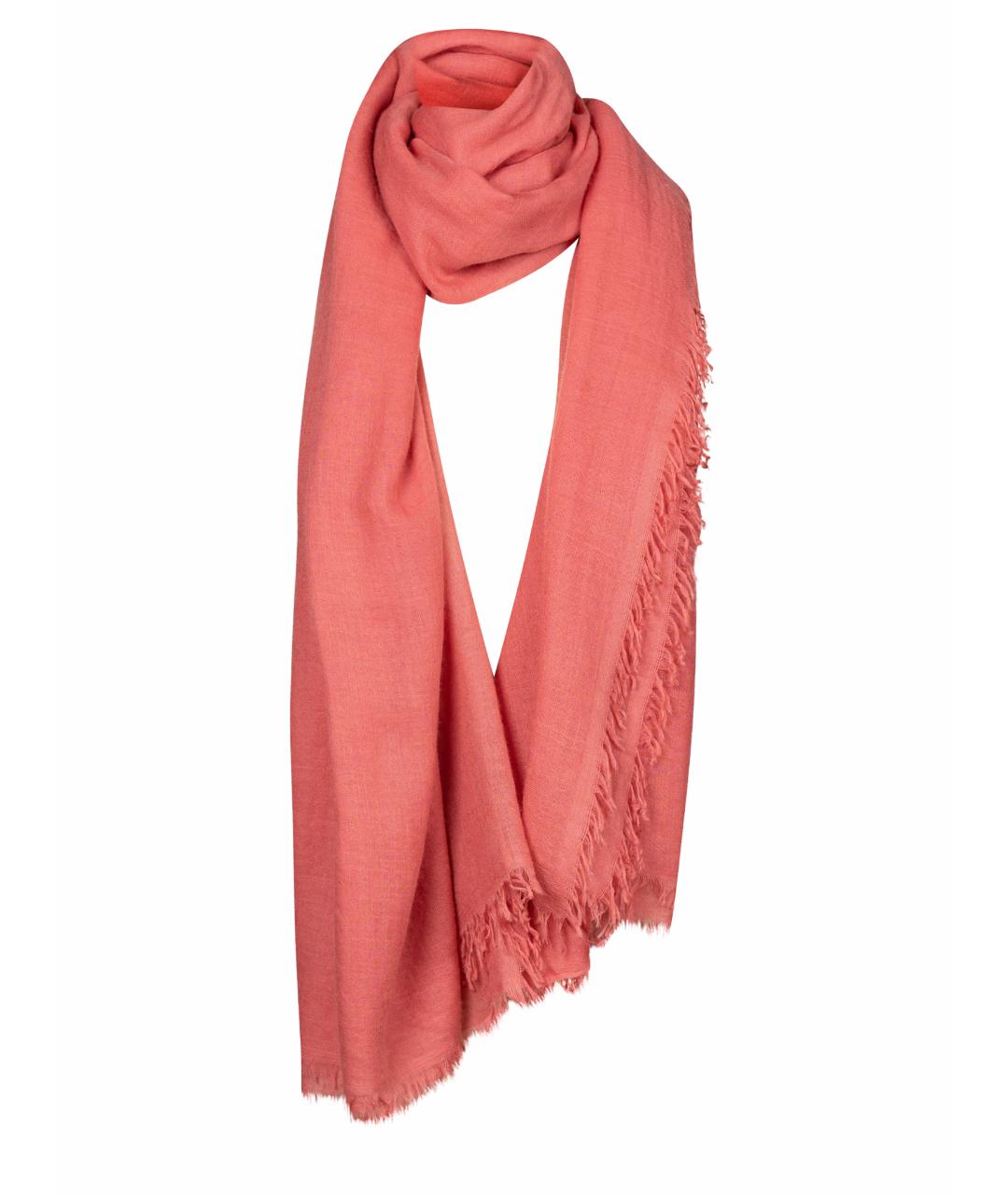 ANN DEMEULEMEESTER Розовый кашемировый шарф, фото 1