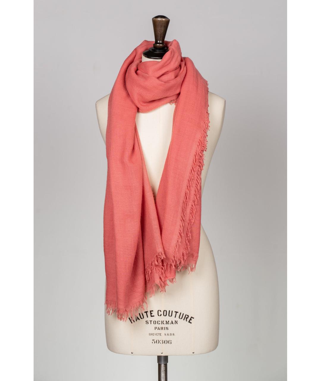 ANN DEMEULEMEESTER Розовый кашемировый шарф, фото 3
