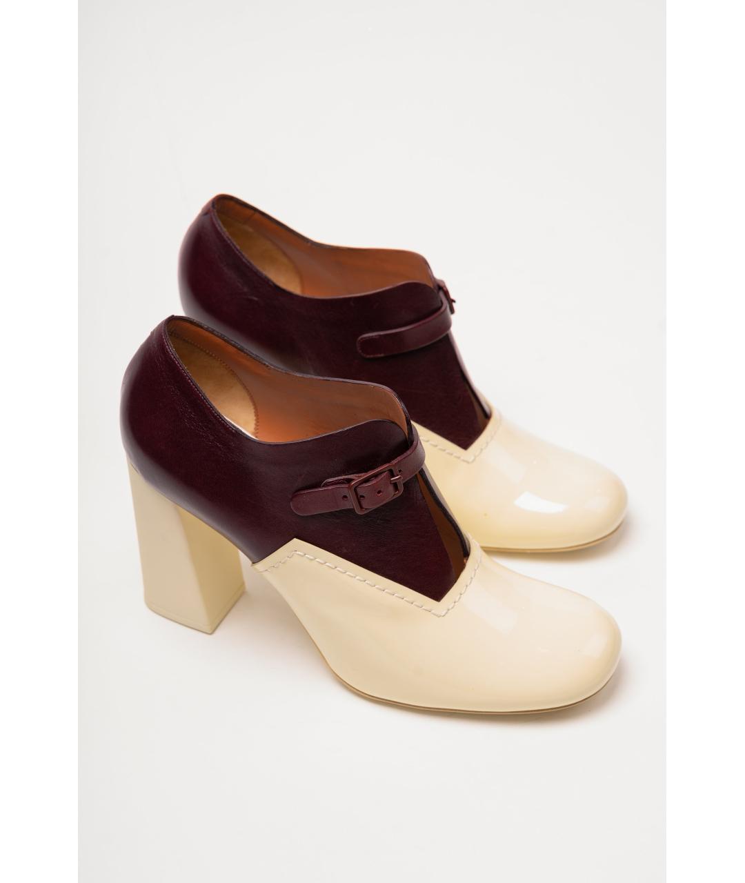 CELINE Бежевые кожаные туфли, фото 4