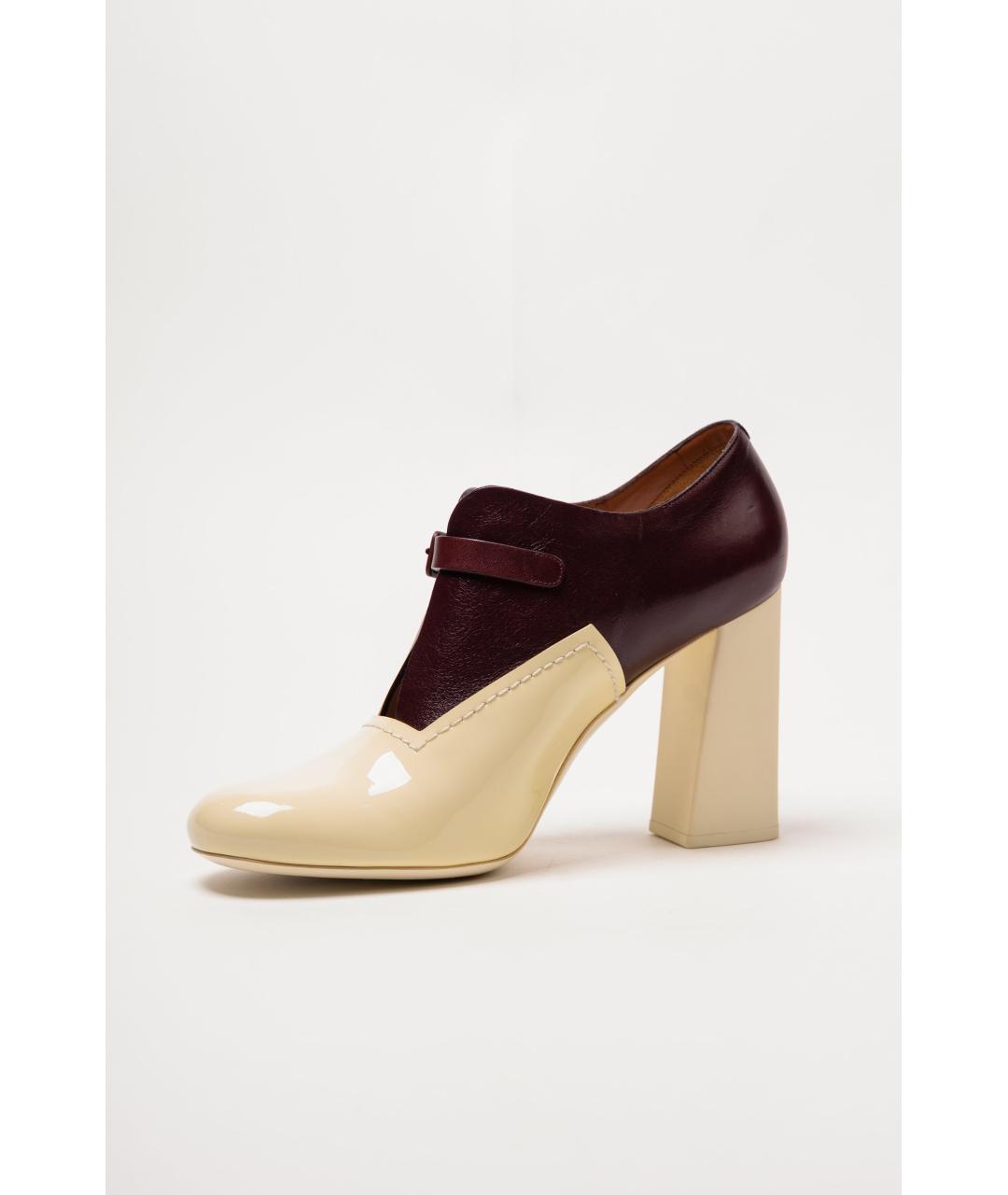 CELINE Бежевые кожаные туфли, фото 2