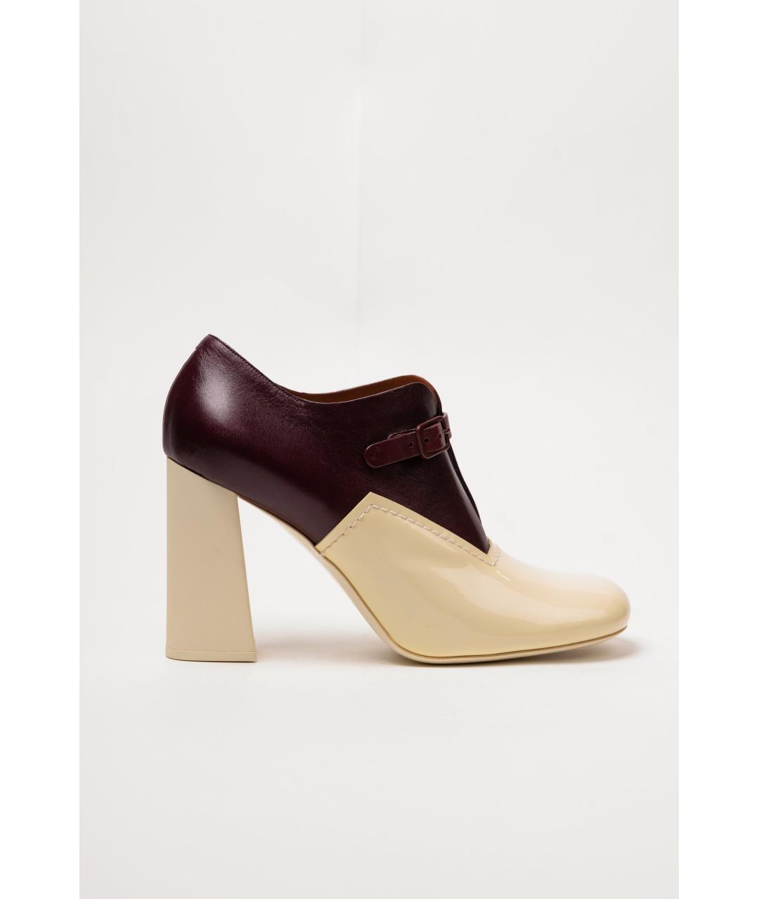 CELINE Бежевые кожаные туфли, фото 5