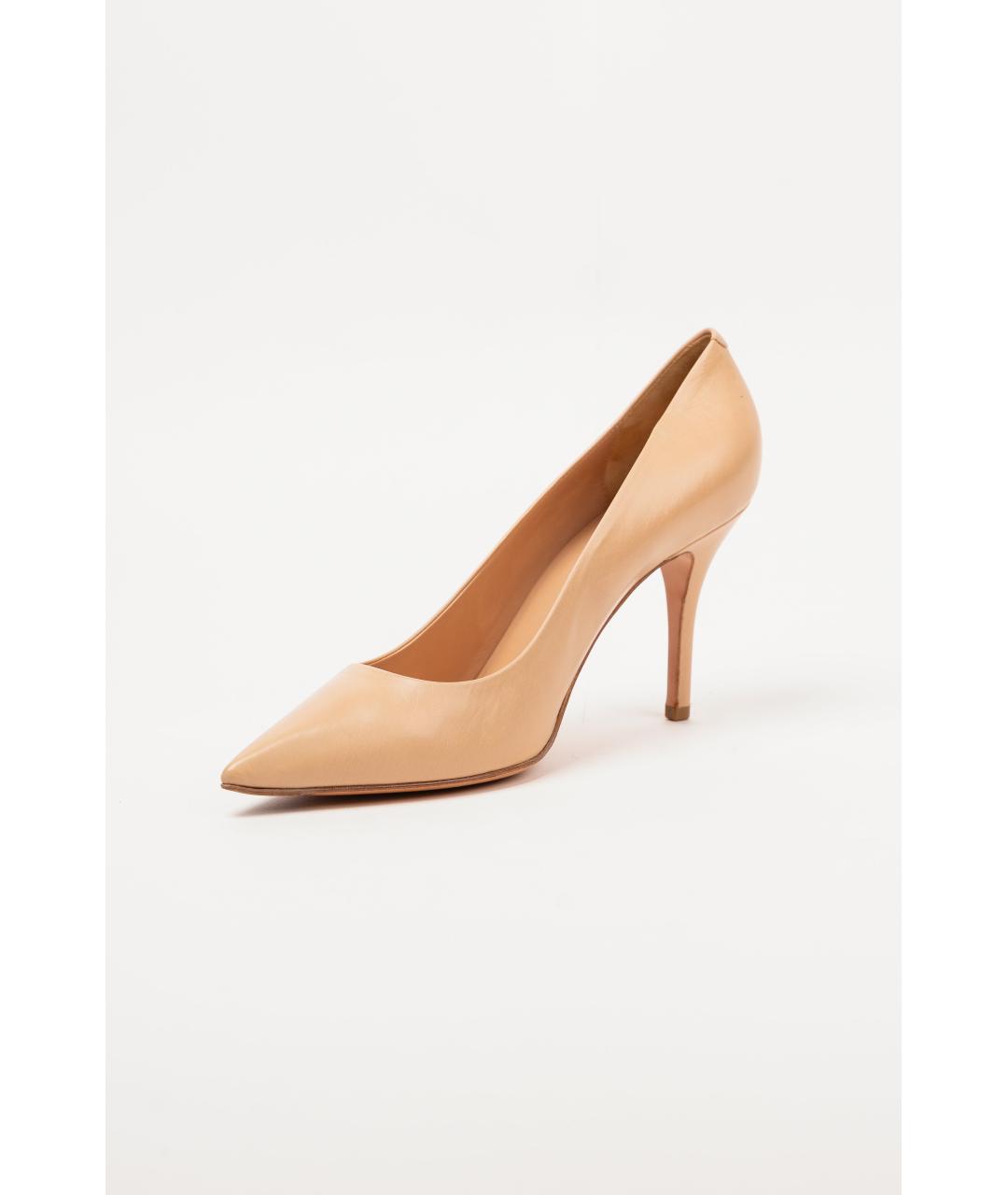 CELINE Бежевые кожаные туфли, фото 3