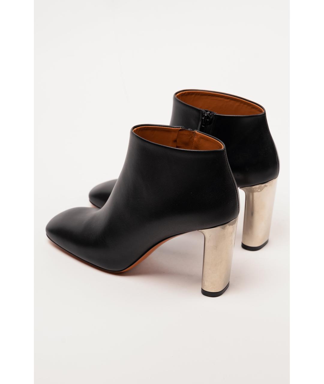 CELINE Черные кожаные ботильоны, фото 3