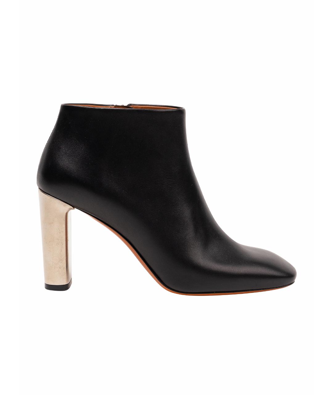 CELINE Черные кожаные ботильоны, фото 5