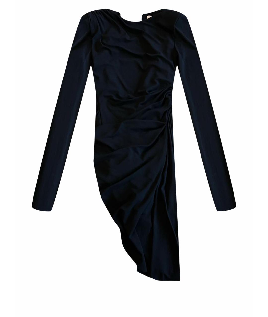 ALEXANDRE VAUTHIER Черное вискозное коктейльное платье, фото 1