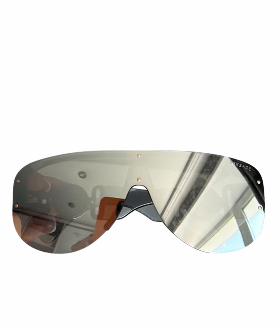 VERSACE Серые пластиковые солнцезащитные очки, фото 1