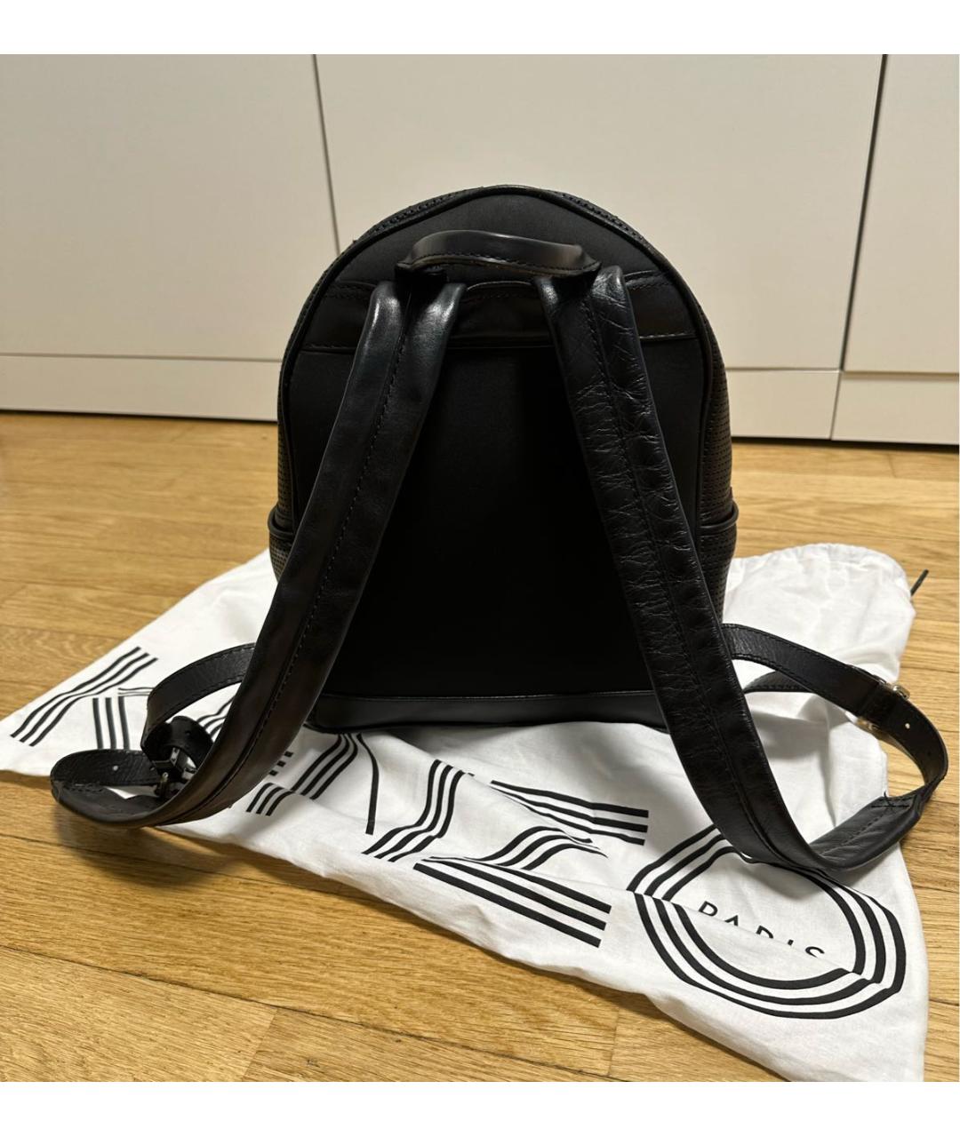 KENZO Черный рюкзак из искусственной кожи, фото 3