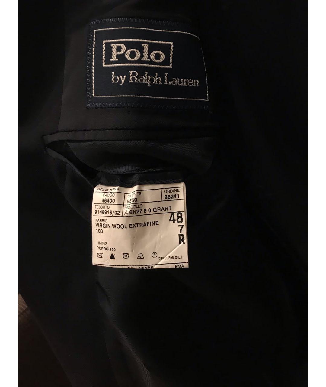 POLO RALPH LAUREN Черный шерстяной пиджак, фото 5
