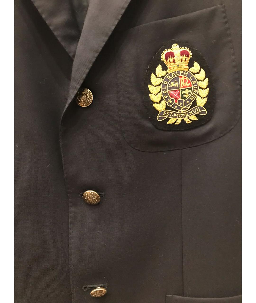 POLO RALPH LAUREN Черный шерстяной пиджак, фото 4