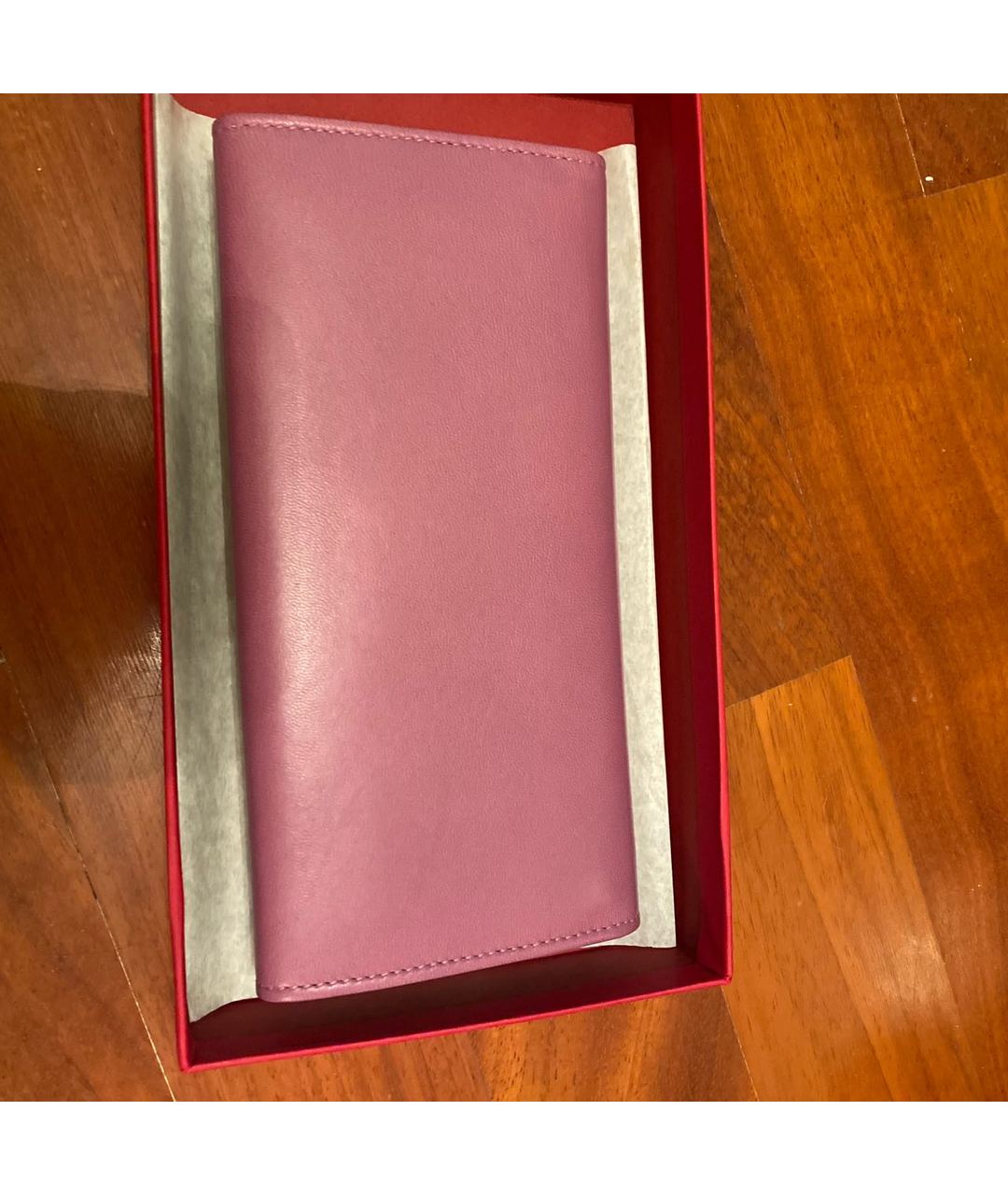 VALENTINO GARAVANI Фиолетовый кожаный кошелек, фото 3