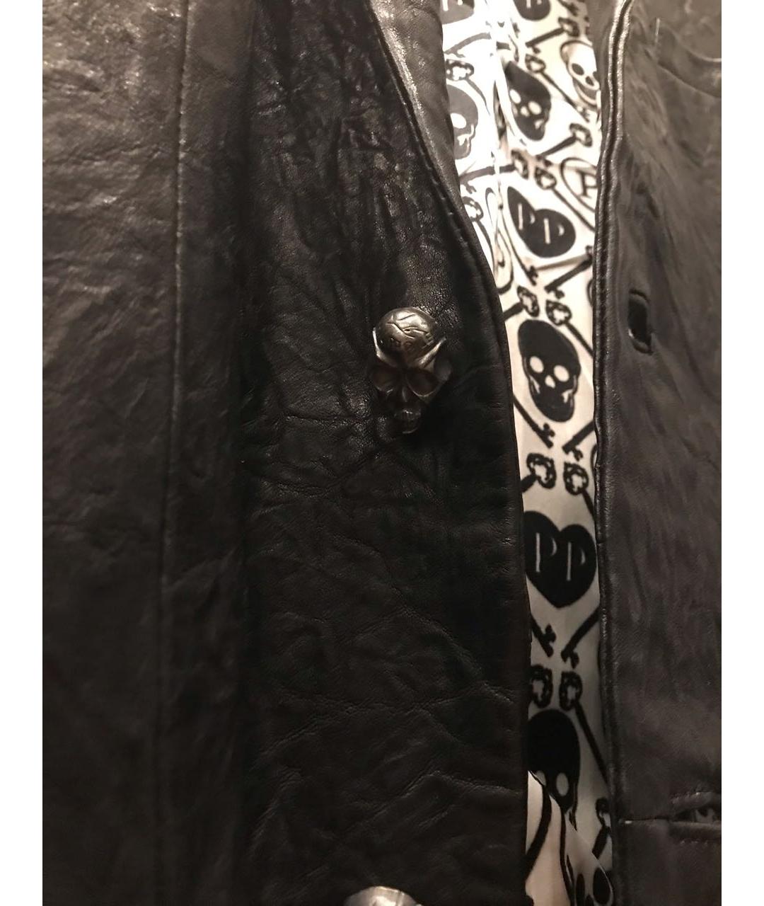 PHILIPP PLEIN Черный ацетатный пиджак, фото 7