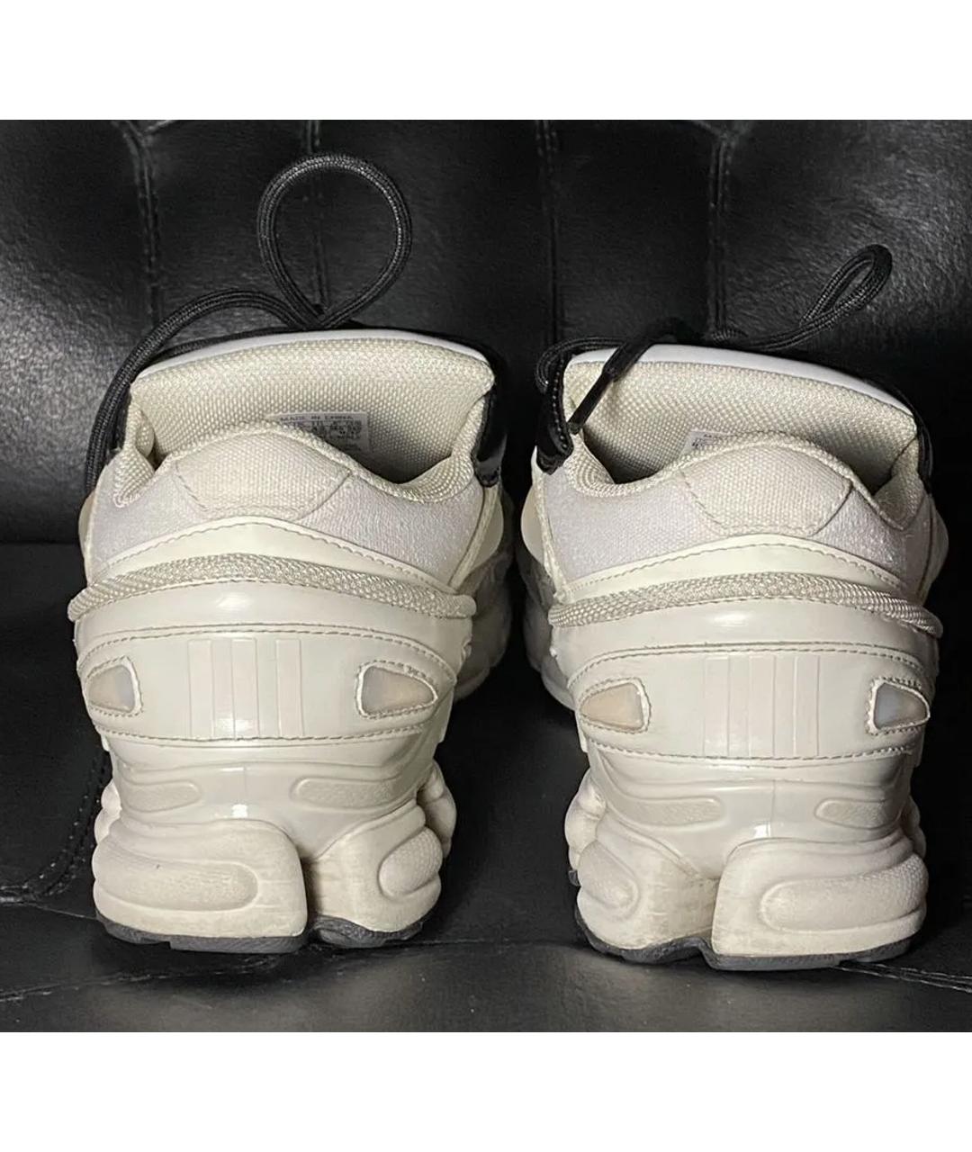 ADIDAS X RAF SIMONS Белые текстильные низкие кроссовки / кеды, фото 2
