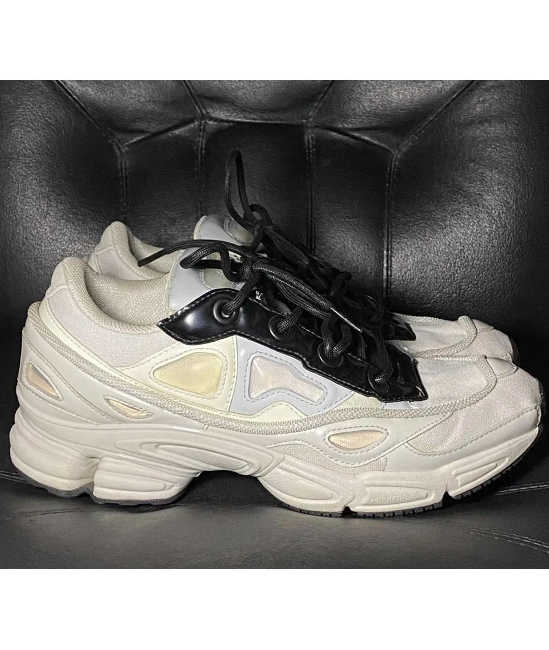 ADIDAS X RAF SIMONS Белые текстильные низкие кроссовки / кеды, фото 8